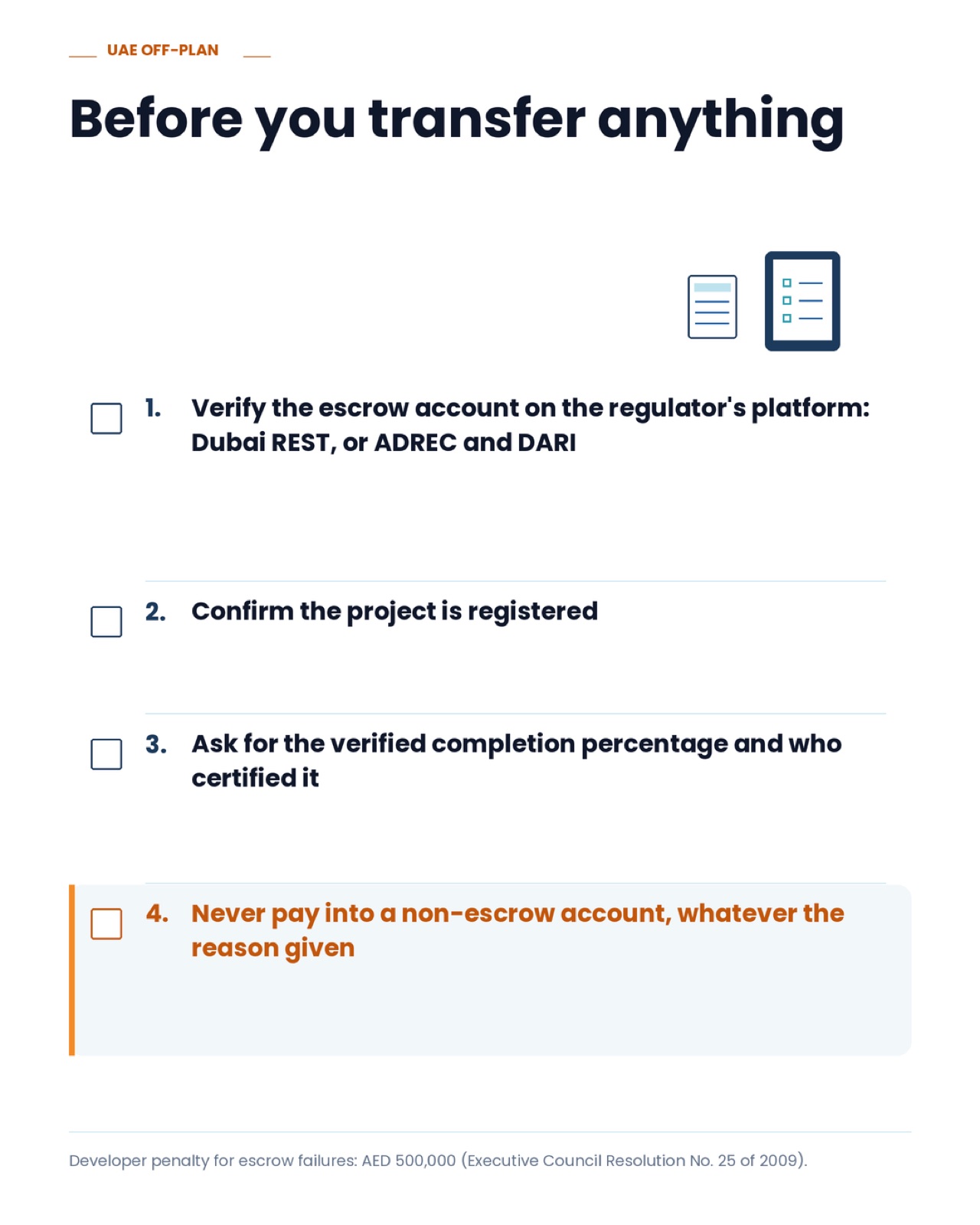 Before you transfer anything