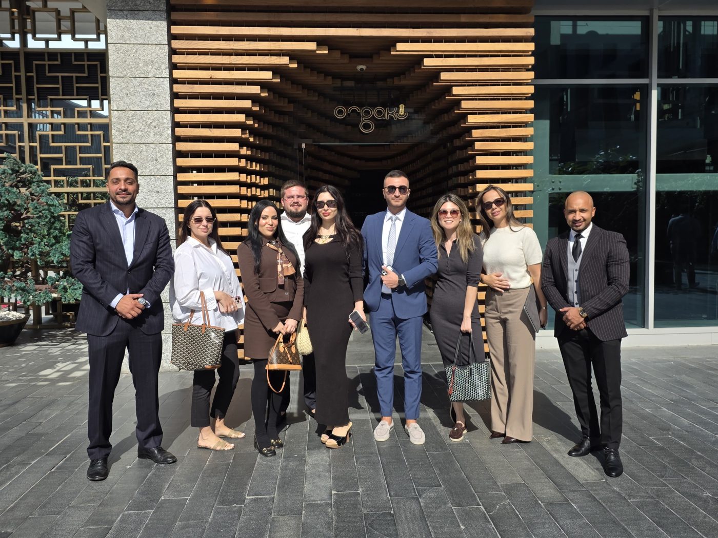 With the team in Dubai